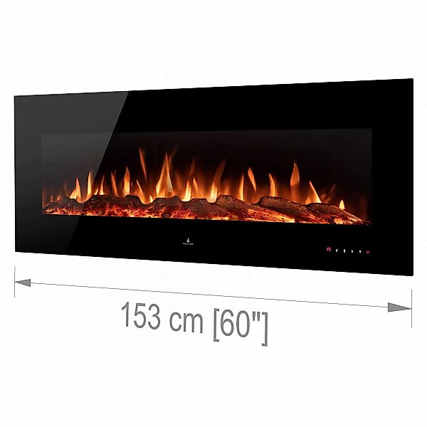 Noble Flame Vegas Schwarz: 1530 [Elektro Wandkamin] günstig online kaufen