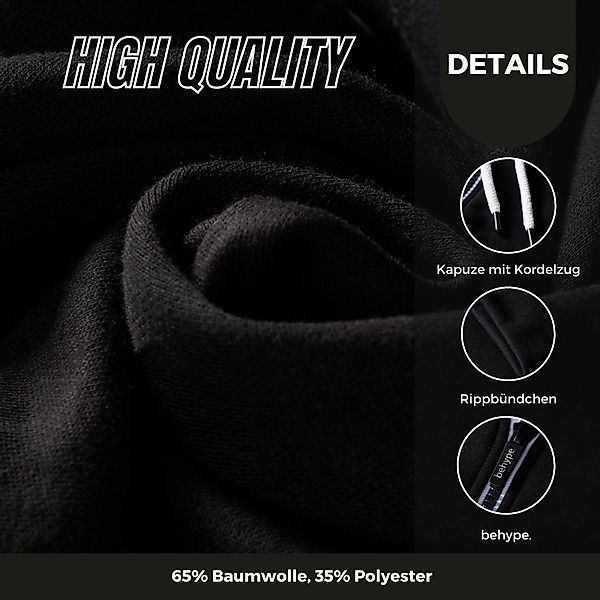 behype Kapuzensweatjacke BHSADAO Basic Kapuzenpullover Hoodie günstig online kaufen