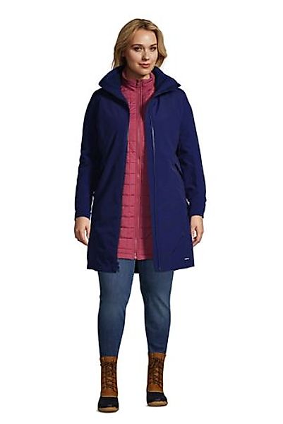 3-in-1-Mantel SQUALL in großen Größen, Damen, Größe: 52-54 Plusgrößen, Blau günstig online kaufen