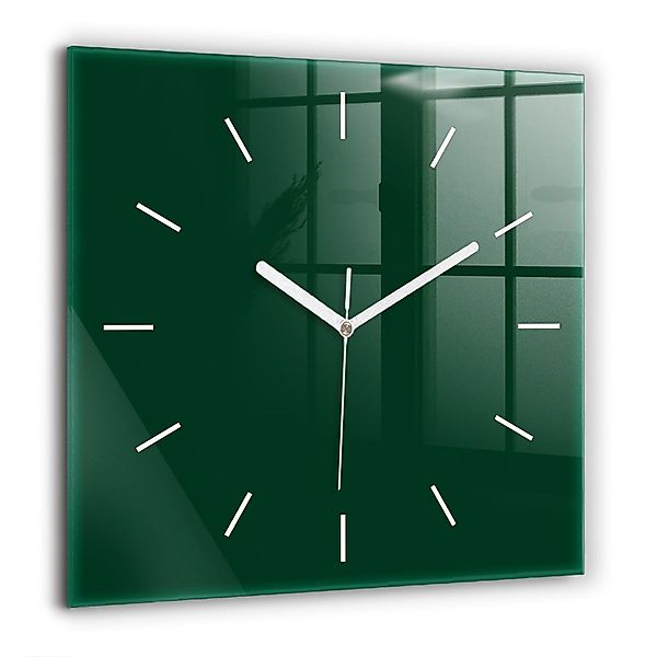 Tulup Wanduhr Wanduhr Modernistische Glaswanduhr 60x60cm günstig online kaufen