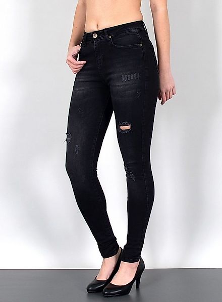 ESRA Skinny-fit-Jeans S500 High Waist Skinny Jeans Damen Röhrenjeans Hose S günstig online kaufen