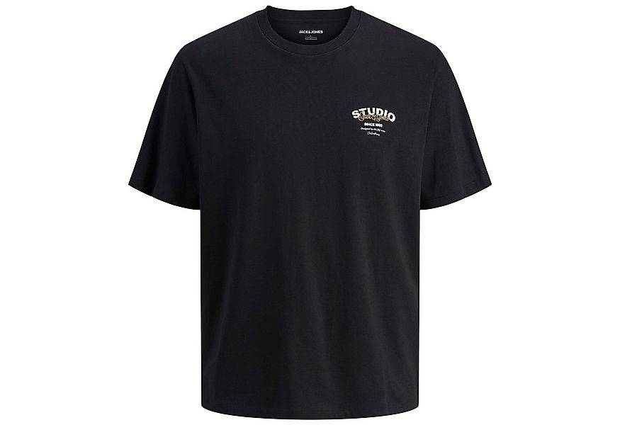 Jack & Jones Rundhalsshirt Jack&Jones T-Shirt schwarz Übergrößen JJYUKI günstig online kaufen