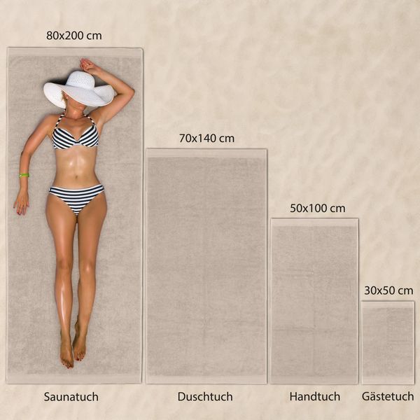Hausfelder Duschtücher Badetücher Duschtuch 4er Set günstig online kaufen