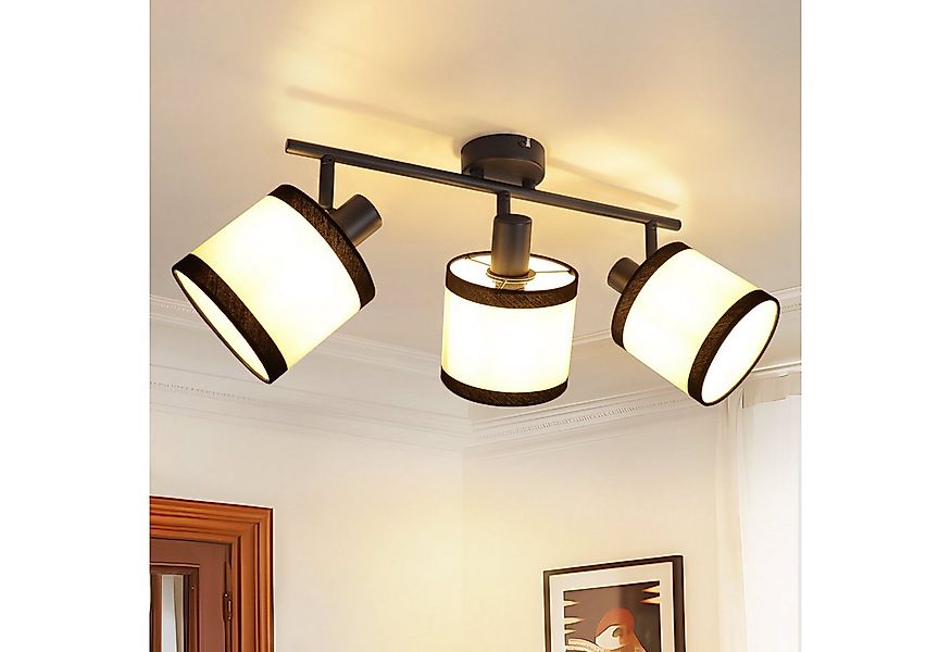 Nettlife Deckenstrahler 1/2//3/4/6 Flammig Schwarz Vintage E14 Deckenleucht günstig online kaufen