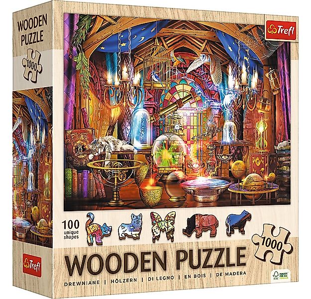 Trefl Puzzle Trefl, Wood Craft, Zauberkammer, 1000 Teile Holzpuzzle, 1000 P günstig online kaufen