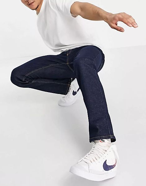 Topman – Schmale Stretch-Jeans aus unbehandeltem Denim und Bio-Baumwollmisc günstig online kaufen
