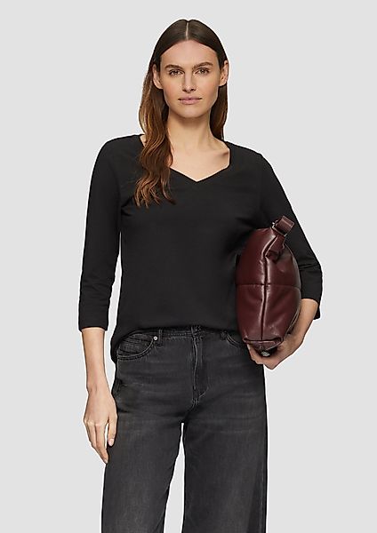 s.Oliver 3/4-Arm-Shirt Jerseyshirt mit V-Ausschnitt und günstig online kaufen