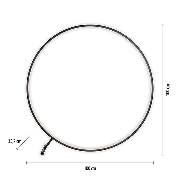 Paul Neuhaus Stehlampe HULA, CCT - über Fernbedienung, Fernbedienung, Infra günstig online kaufen