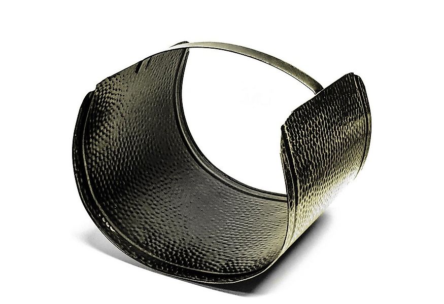 Landshop24 Kaminholzkorb Holzträger Kaminkorb Holztrage schwarz-gold (Stahl günstig online kaufen