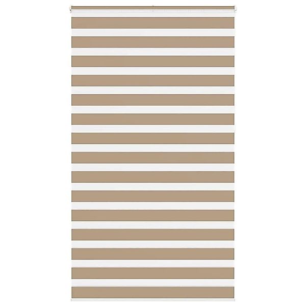 vidaXL Doppelrollo Sandbraun 120x230 cm Stoffbreite 115,9 cm Polyester 4014 günstig online kaufen