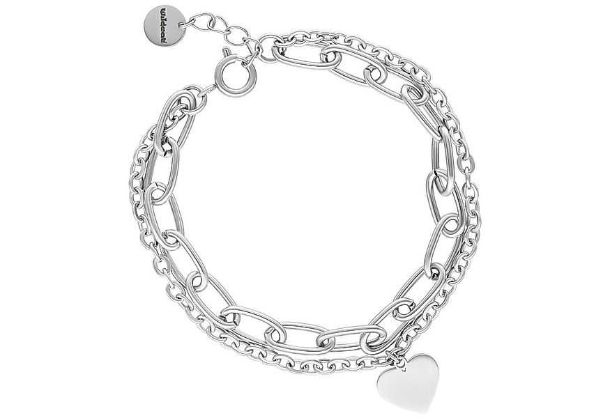 Wildcat Armband Heart Armband - Srebrna, Chirurgenstahl 316L - wasserfest, günstig online kaufen