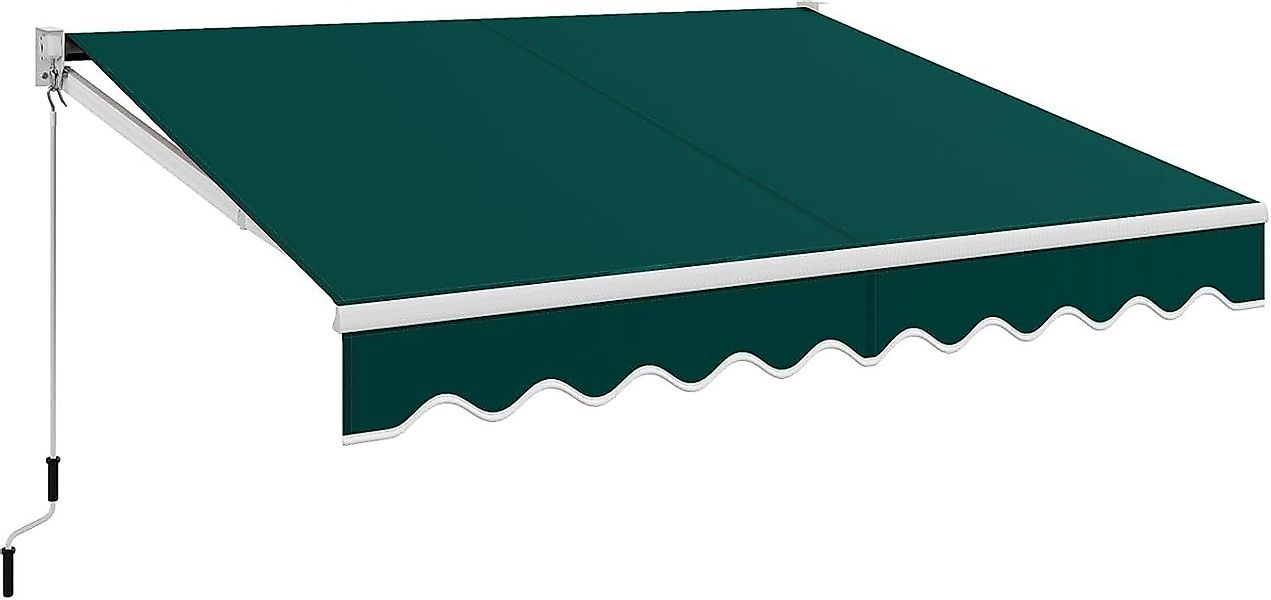 COSTWAY Gelenkarmmarkise mit Aluminiumrahmen & -kurbel, günstig online kaufen
