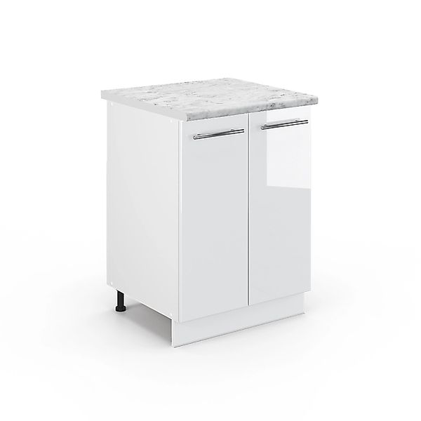 Vicco Unterschrank Fame-Line, Weiß Hochglanz/Weiß, 60 günstig online kaufen