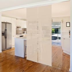 Bilderdepot24 Schiebegardine modern Flächenvorhang blickdicht Macchiato, günstig online kaufen