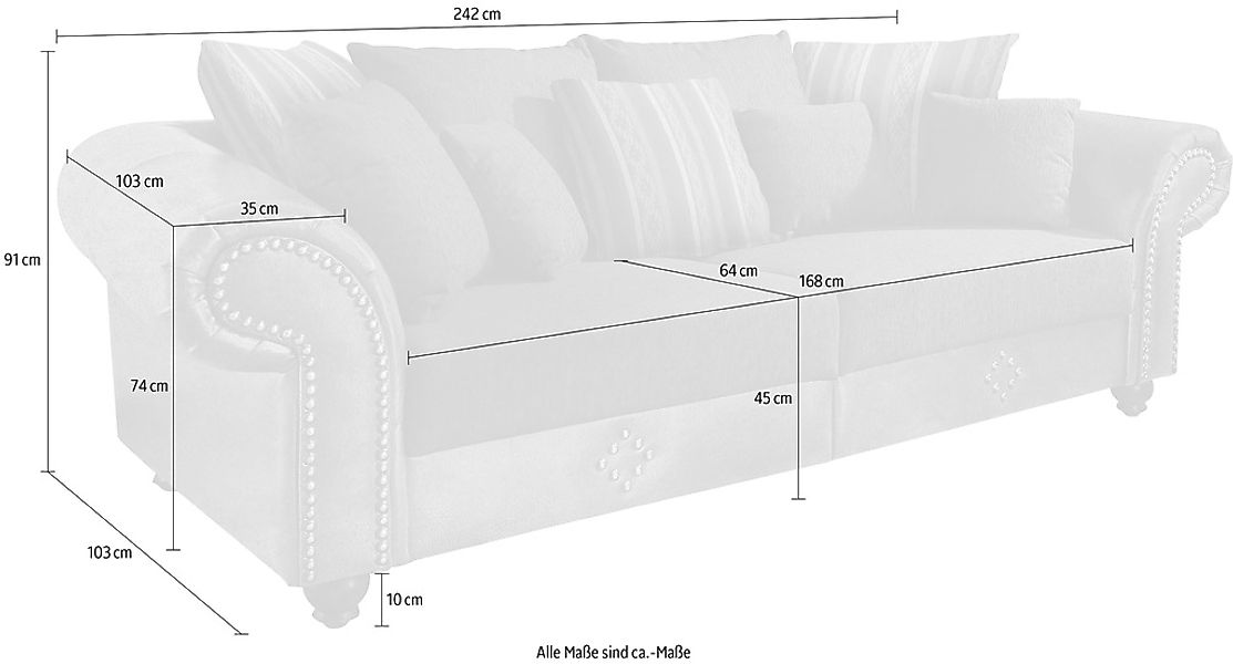 Home affaire Big-Sofa »King George« günstig online kaufen
