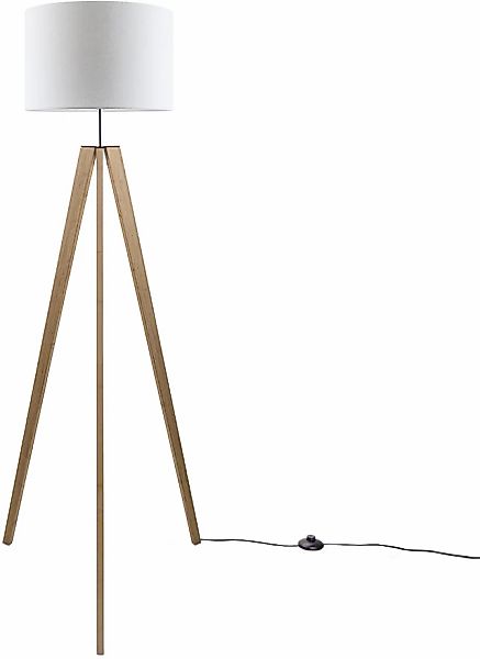 Paco Home Stehlampe »Canvas uni Color«, 1 flammig, Leuchtmittel E27   ohne günstig online kaufen