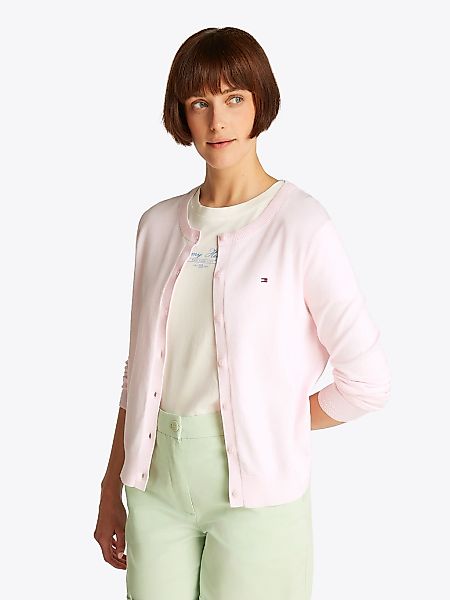 Tommy Hilfiger Cardigan "CO JERSEY STITCH CARDIGAN" Baumwollmischung, regul günstig online kaufen