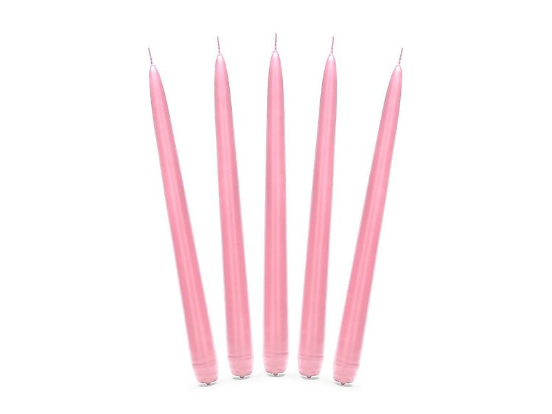 partydeco Spitzkerze, Spitzkerzen 24cm hellrosa, 10 Stück günstig online kaufen