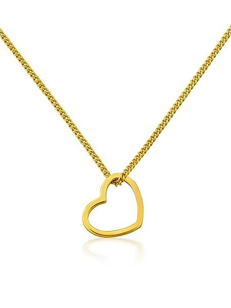 modabilé Kette mit Anhänger Halskette mit Herzanhänger, Damen Herzkette Ste günstig online kaufen
