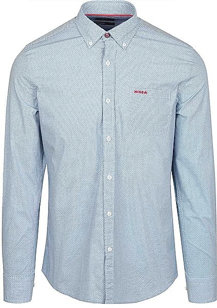 NZA Shirt Adriel Poplin Blau - Größe XL günstig online kaufen