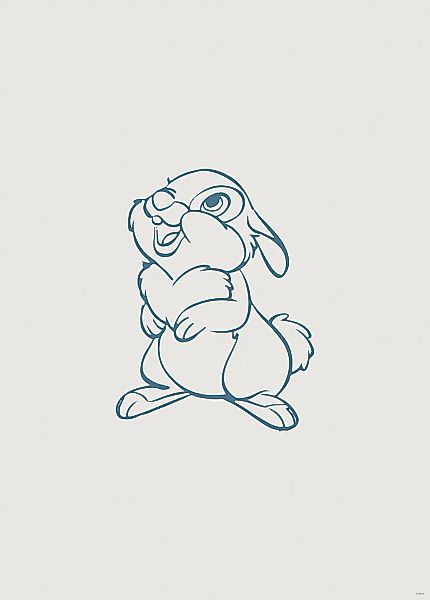 Komar Bild "Hey Thumper" Natur 1 Stk. tlg. Wandbild zur Dekoration im Kinde günstig online kaufen