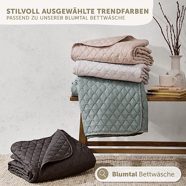 Blumtal Tagesdecke Tagesdecke Oeko-TEX zertifizierter Bettüberwurf günstig online kaufen