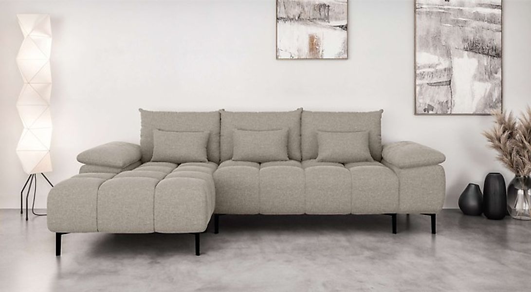INOSIGN Ecksofa »DROMARA Schlafsofa mit Bettkasten, Maße: B/T/H 277/141/91 günstig online kaufen