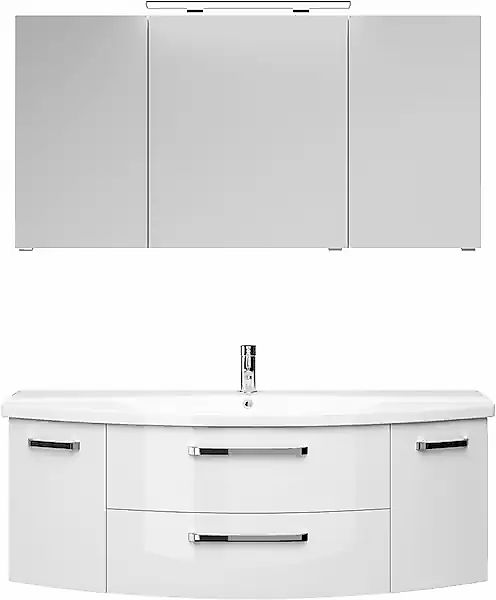 Saphir Badmöbel-Set »Serie 4010 2-teilig Keramik-Waschtisch mit LED-Spiegel günstig online kaufen