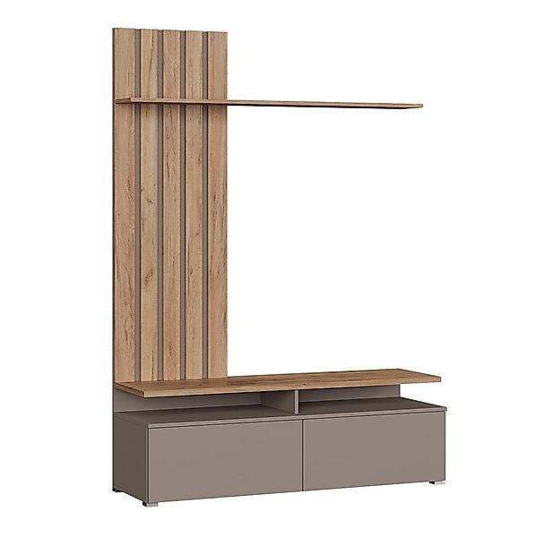 Vicco Wohnwand Harro, Goldkraft Eiche/Greige günstig online kaufen