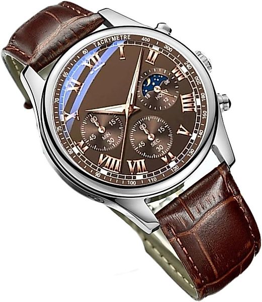 MEGAGOODS Quarzuhr Herren Luxus Uhr Quarz günstig online kaufen