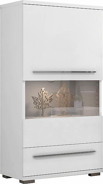 Places of Style Highboard "Piano Vitrine", UV lackiert, Soft-Close Funktion günstig online kaufen