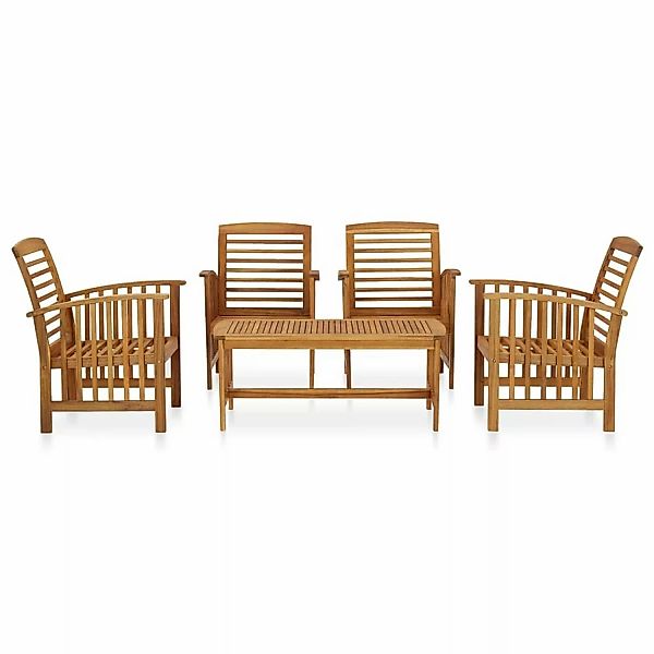 5-tlg. Garten-lounge-set Massivholz Akazie günstig online kaufen