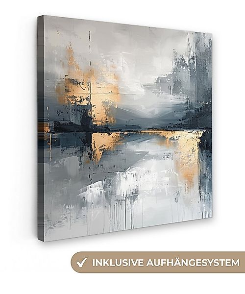 OneMillionCanvasses® Leinwandbild Abstrakt - Farbe - Kunst - Gold, Fotodruc günstig online kaufen