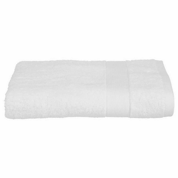 Badetuch Atmosphera Baumwolle Weiß 450 G/m² (70 X 130 Cm) günstig online kaufen