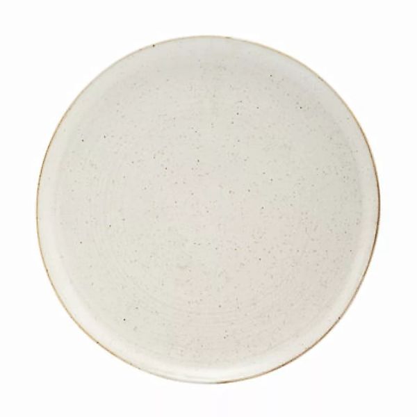 Teller Pion keramik weiß grau / Ø 28 cm - Porzellan - House Doctor - Grau günstig online kaufen