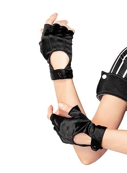 Leg Avenue Kostüm Fingerlose Handschuhe schwarz günstig online kaufen
