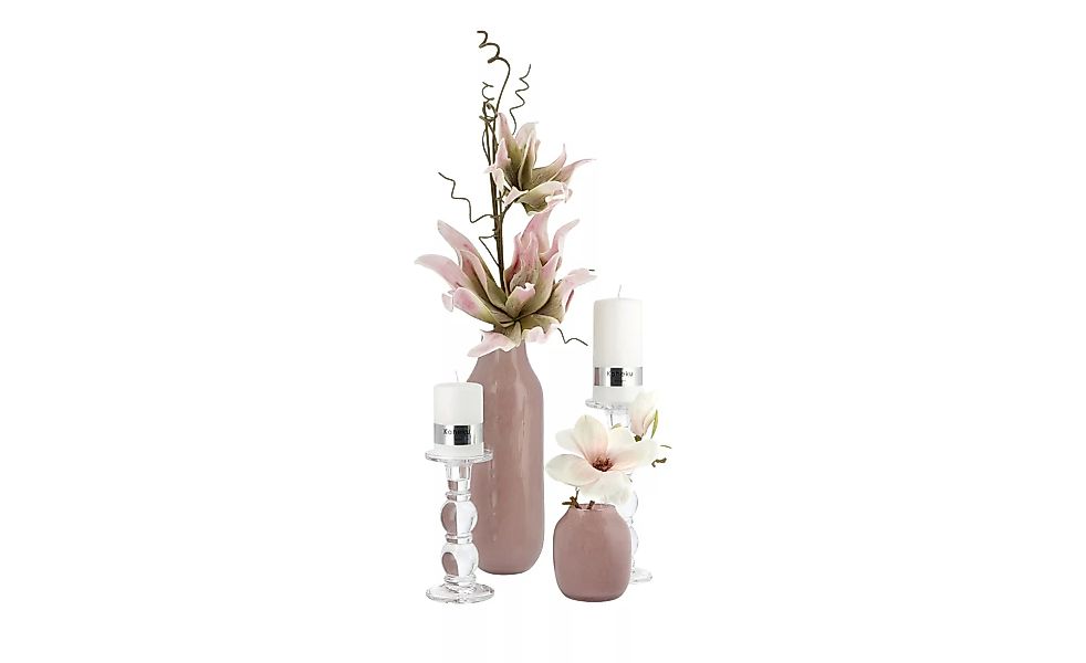Vase ¦ rosa/pink ¦ Glas  ¦ Maße (cm): H: 11,5  Ø: 10 Accessoires > Vasen - günstig online kaufen