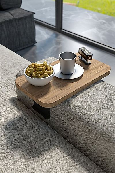 en.casa Beistelltisch, für Sofa-Armlehnen 10–30 cm, verstellbar 89322067 günstig online kaufen