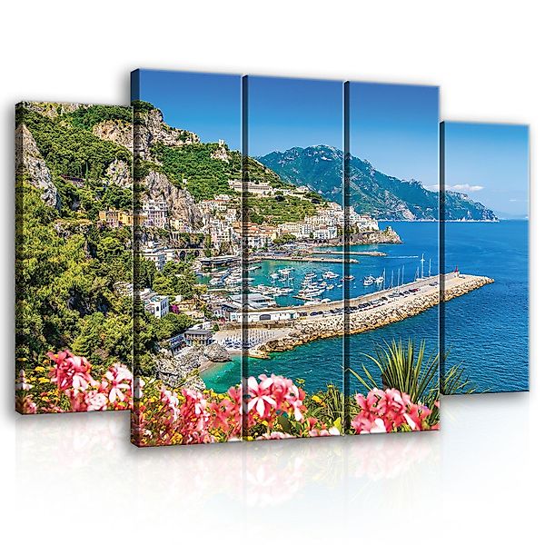 Wallarena Leinwandbild Italien Insel Stadt Wohnzimmer günstig online kaufen