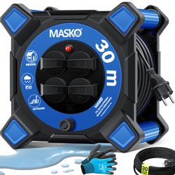 MASKO Kabeltrommel (Kabellänge 30 m), Verlängerungskabel günstig online kaufen
