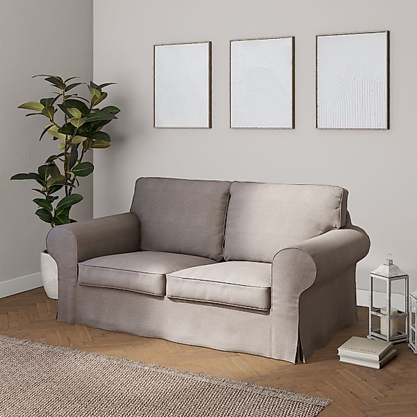 Bezug für Ektorp 2-Sitzer Schlafsofa NEUES Modell, beige-grau, Sofabezug fü günstig online kaufen