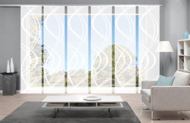 HOME WOHNIDEEN Schiebegardine "TIBERIO 6er SET" Paneelwagen 6 Stk. tlg. Sch günstig online kaufen