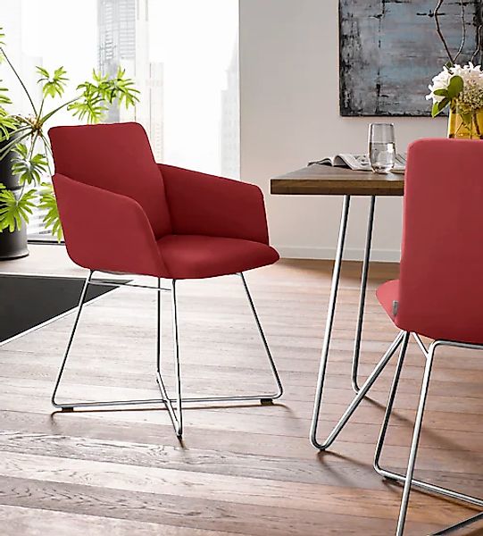 W.SCHILLIG Armlehnstuhl »jakob« () mit Drahtrohrgestell in Chrom glänzend günstig online kaufen