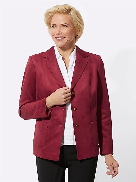 Classic Jackenblazer "Lederimitat-Blazer" günstig online kaufen