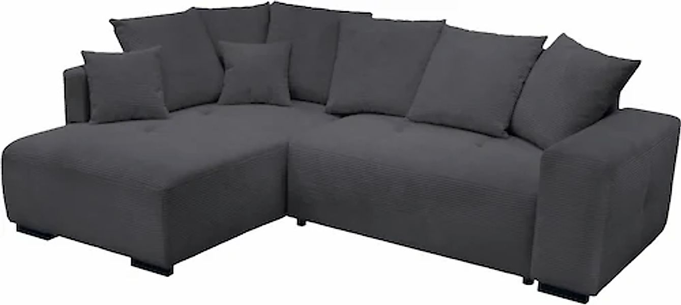exxpo - sofa fashion Ecksofa Ottomane beidseitig montierbar,inkl. 6x Rücken günstig online kaufen