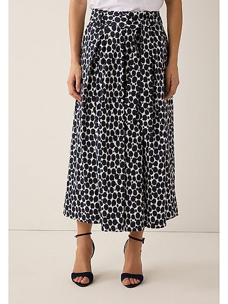 MORE&MORE Midirock Baumwollrock mit Tupfenprint günstig online kaufen