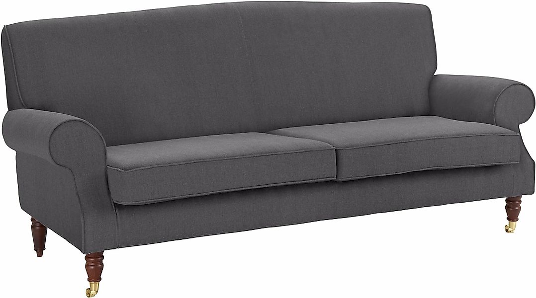 Home affaire 3-Sitzer "Rennes" in Samtoptik oder Baumwoll-Mix günstig online kaufen