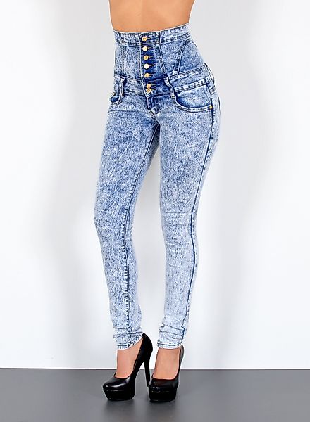ESRA Skinny-fit-Jeans Damen Skinny Jeans 7 günstig online kaufen