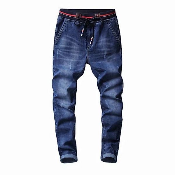 KIKI Ankle-Jeans Neue Slim-Fit-Jeans mit elastischem Bund für stilvolle Män günstig online kaufen
