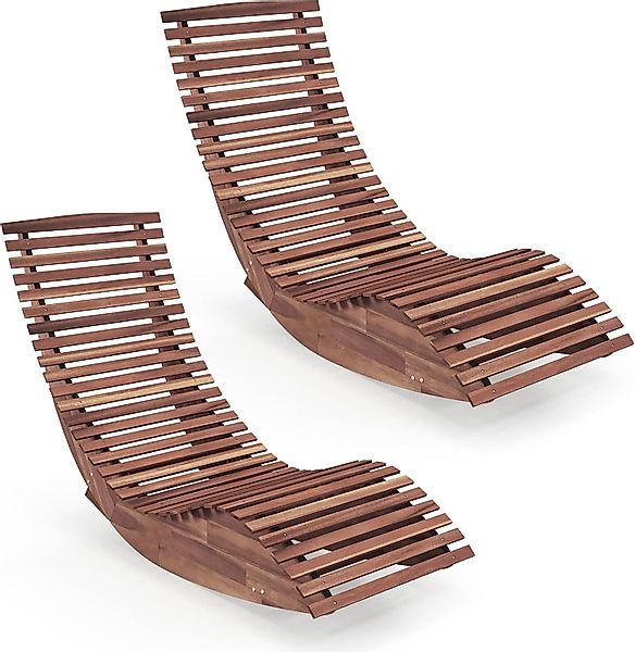 COSTWAY Gartenliege, 2 St., Schaukelliege aus günstig online kaufen